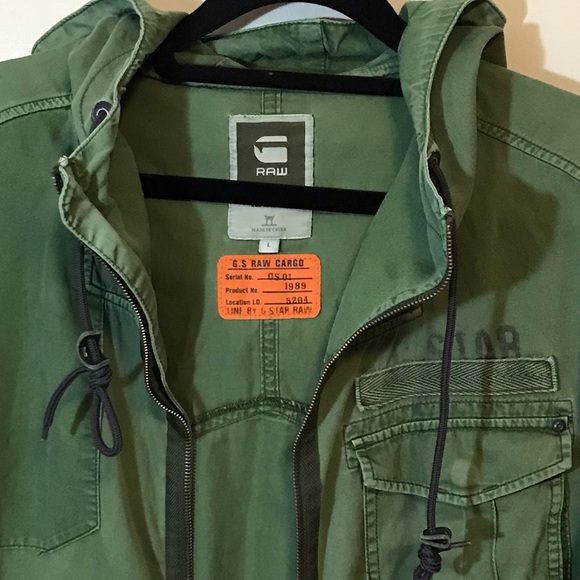 Military green hoodie jacket Raw G star - Picture 5 of 7